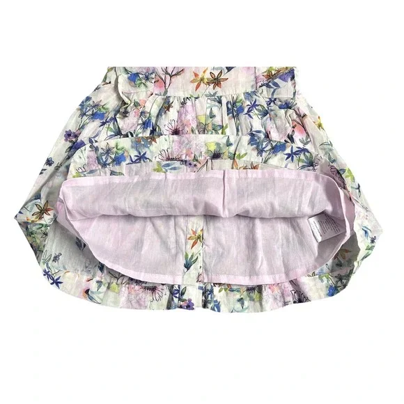 Tutu Du Monde Eden Dress Girls 3-6 Months Watercolor Summer Floral Lined Ruffled - Picture 6 of 16